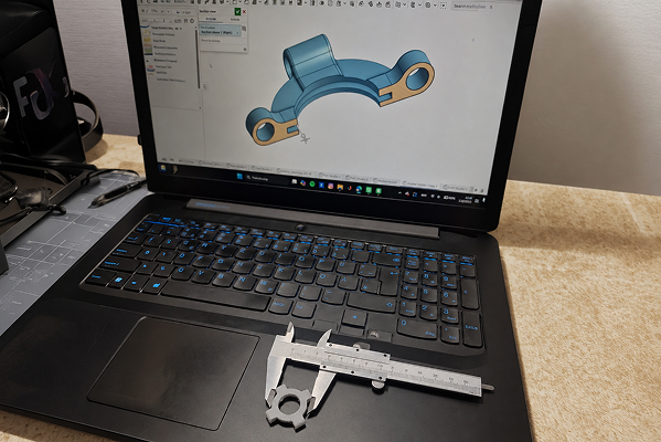 CAD model na ekranu